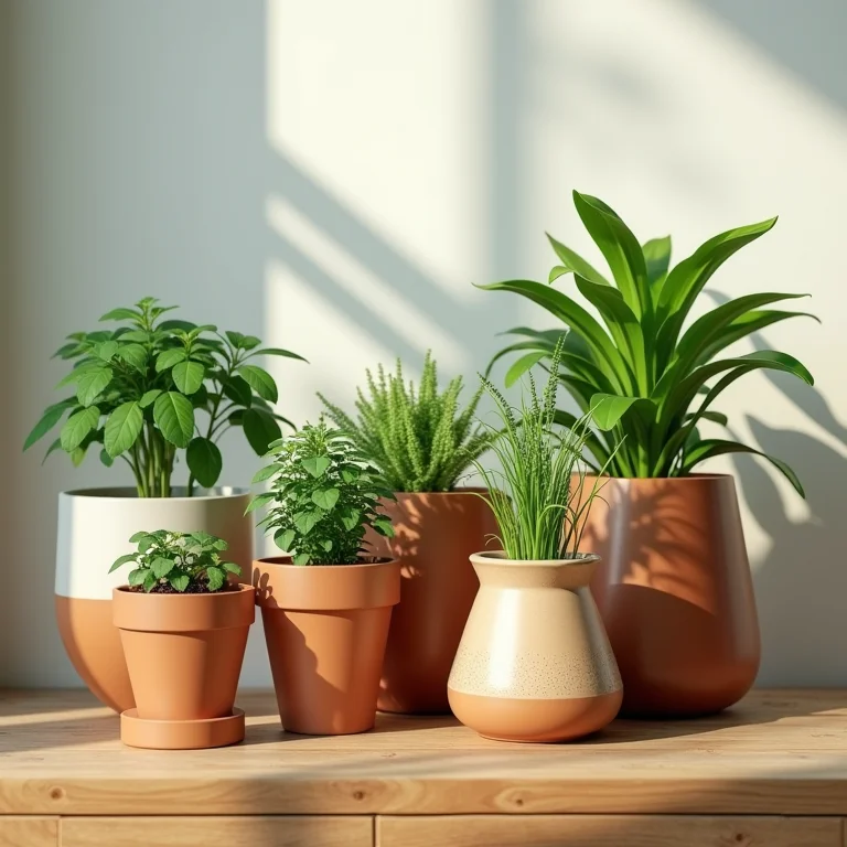 Vasos e recipientes estilosos para plantar ervas