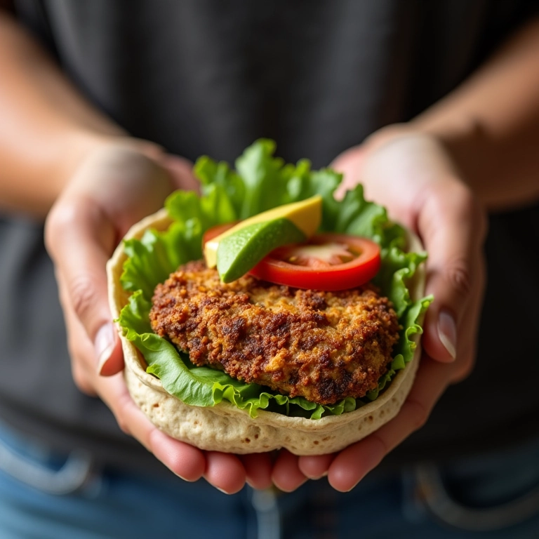 Wrap de frango com abacate, opção prática e saudável.