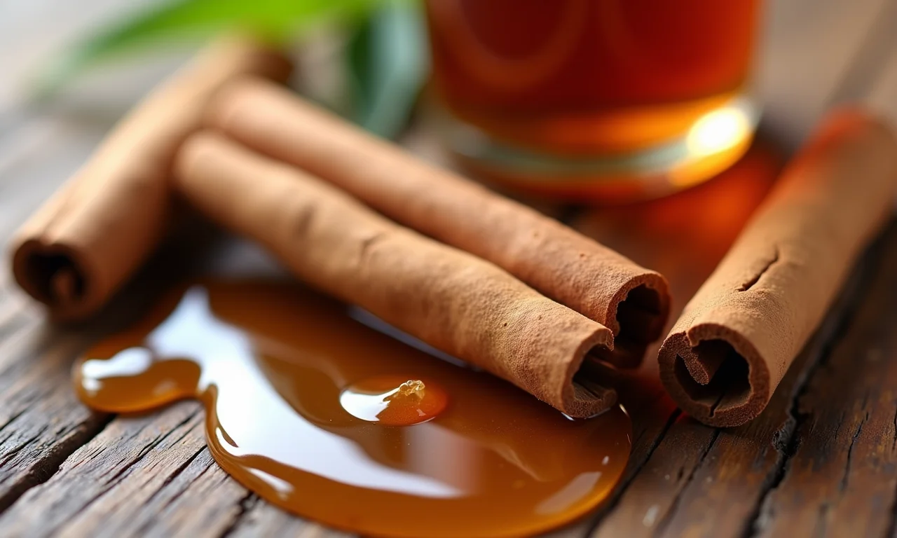 Xarope herbal para tosse com canela.
