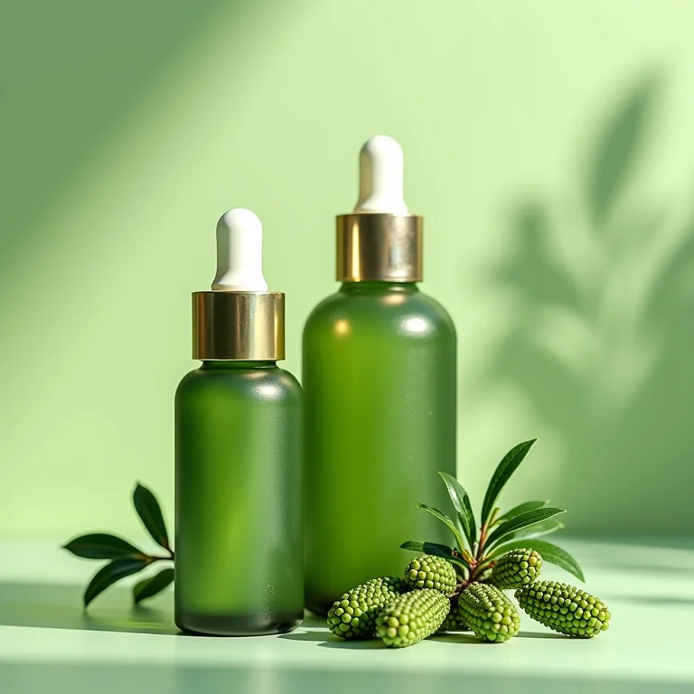 Zimbro e sérum antioxidante