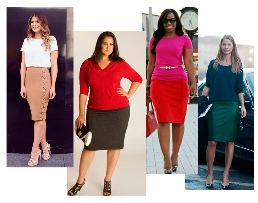 saia lápis ideal para cada tipo de corpo