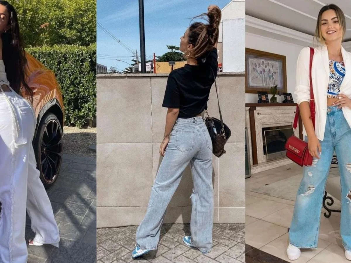 looks com calça wide leg tendência - referência 4