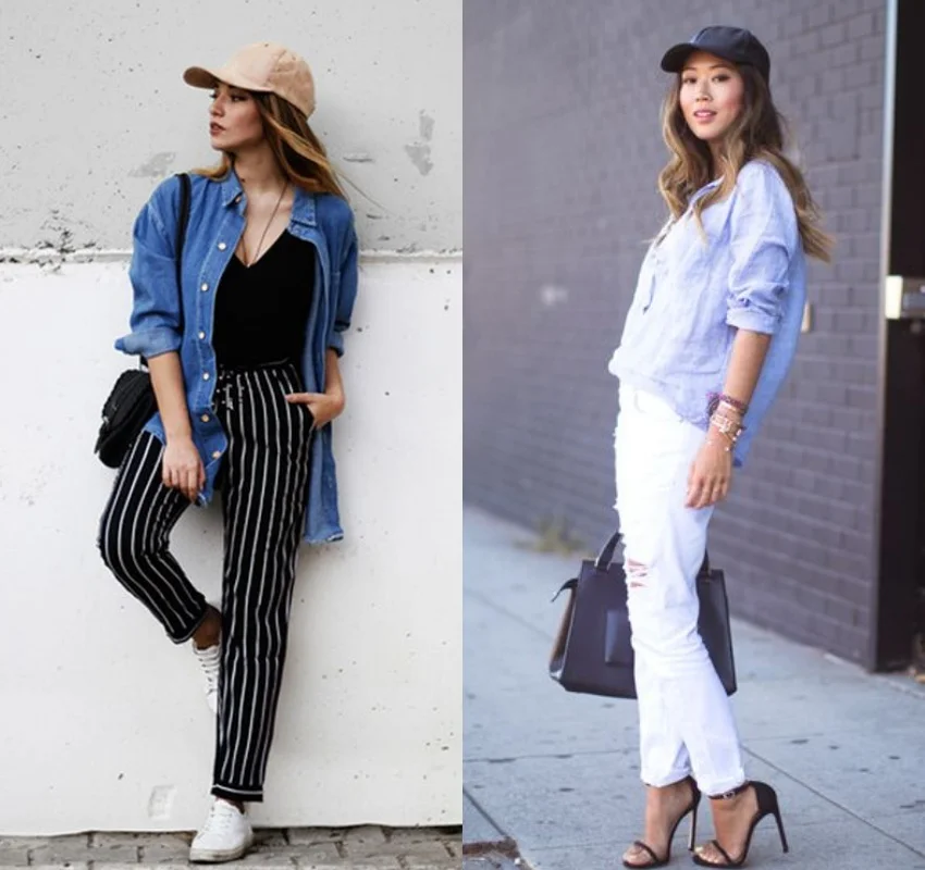 bone aba curva feminino look - referência 11