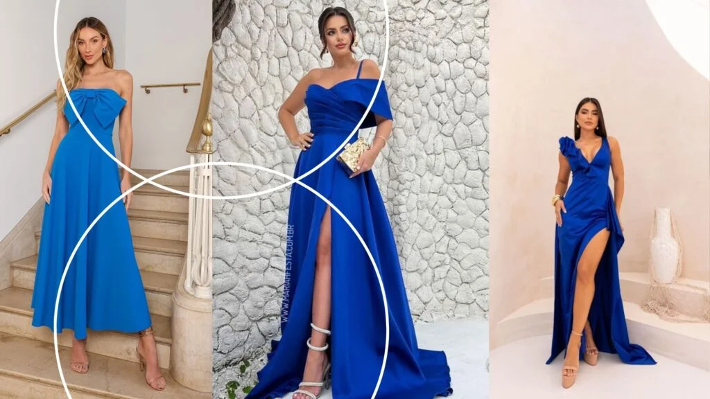 cor de sapato combina com vestido azul