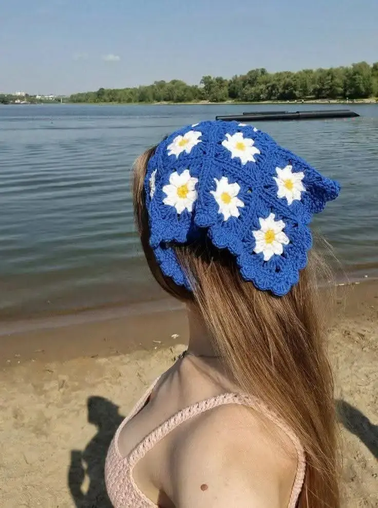 tiara de tecido estampada - referência 10