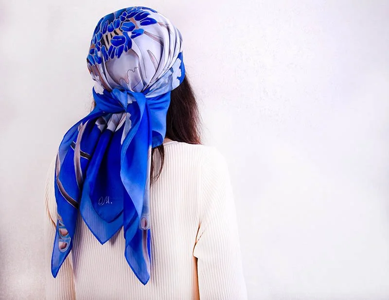 Você pode usar um lenço de seda no inverno?