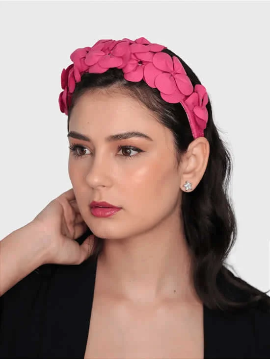 tiara de tecido estampada - referência 14