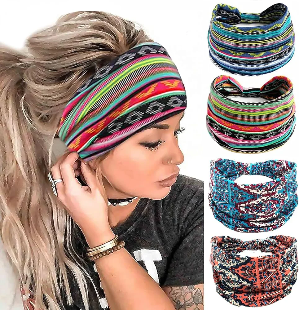 SAWINDA Tiara Boho elástica com nó