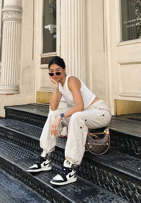 Look com Tênis Air Jordan Feminino