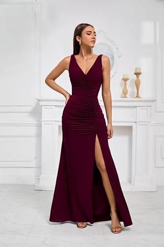 Vestido feminino longo formal com