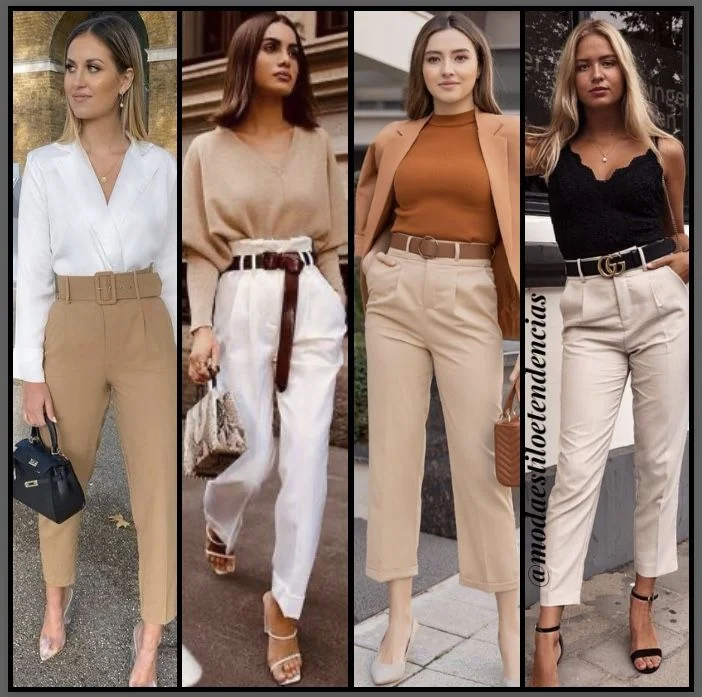 como usar calca alfaiataria bege - referência 2