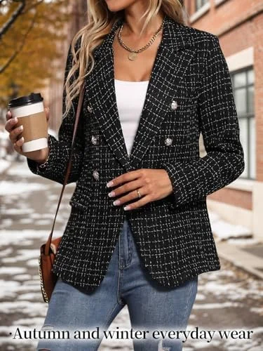 blazer preto feminino alongado looks - referência 3
