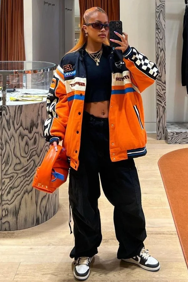 looks streetwear feminino tenis jordan - referência 1