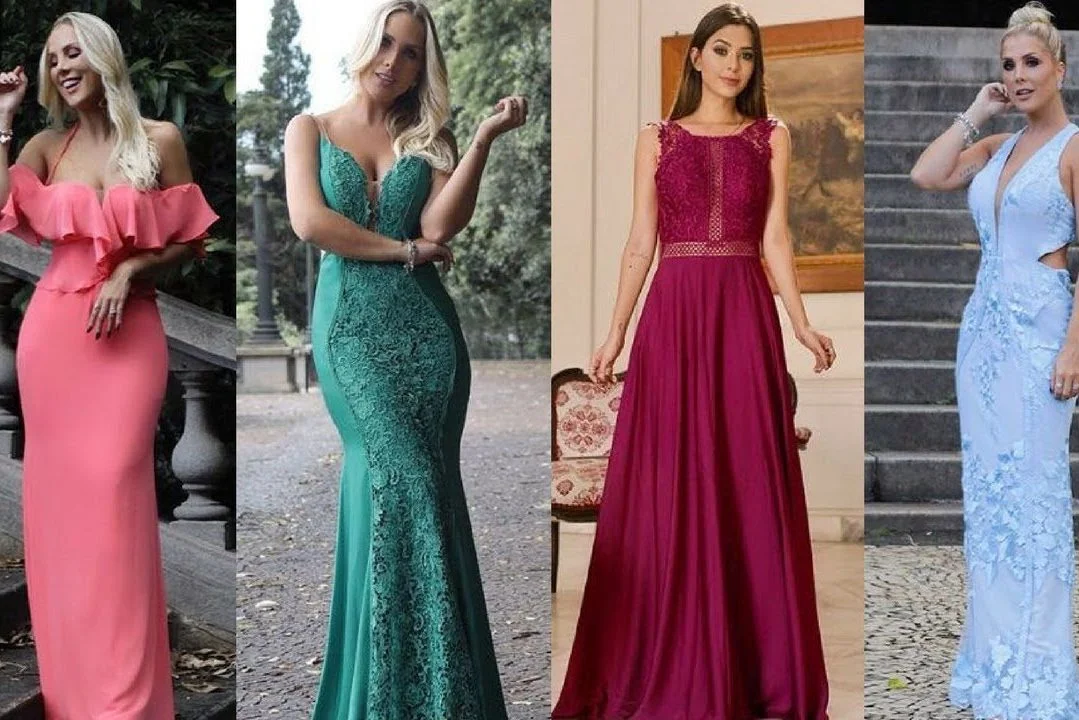 cores para os vestidos de festa em 2021