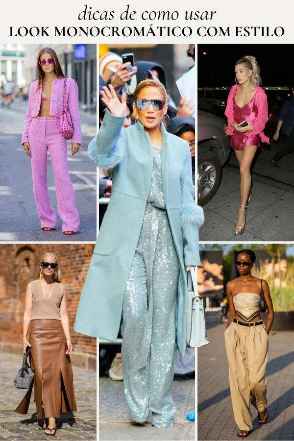 usar look monocromático com estilo em 2025