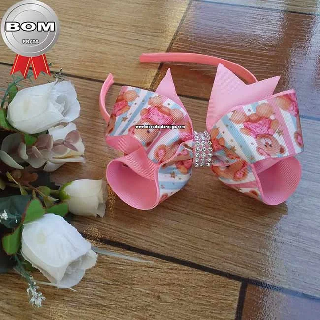 tiara de tecido estampada - referência 2