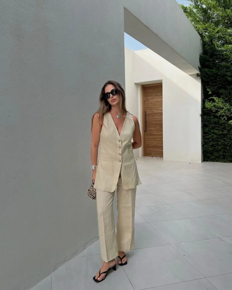 como usar calca alfaiataria bege - referência 1