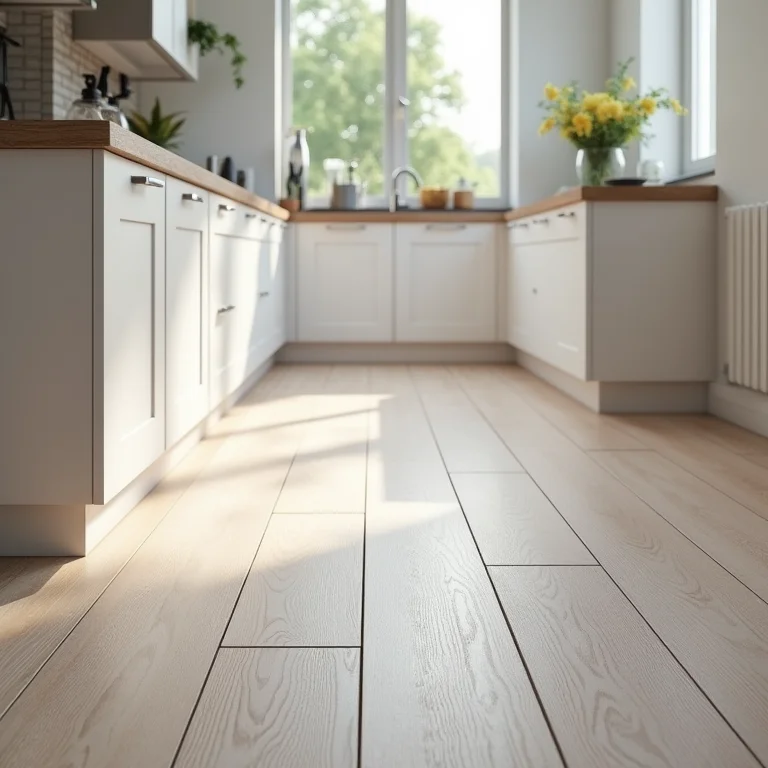 Acabamento texturizado ou liso do piso vinílico