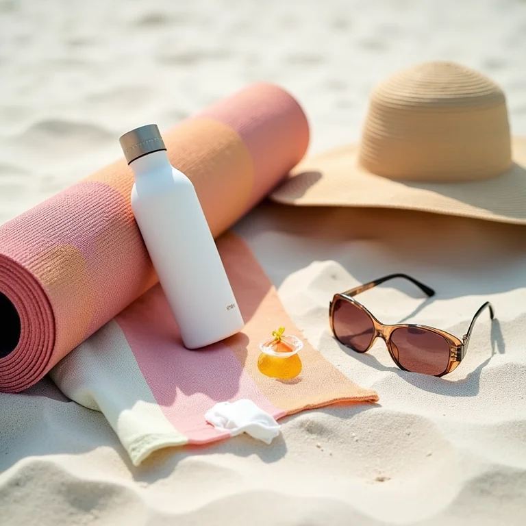 Acessórios essenciais para uma prática de yoga segura e agradável na praia