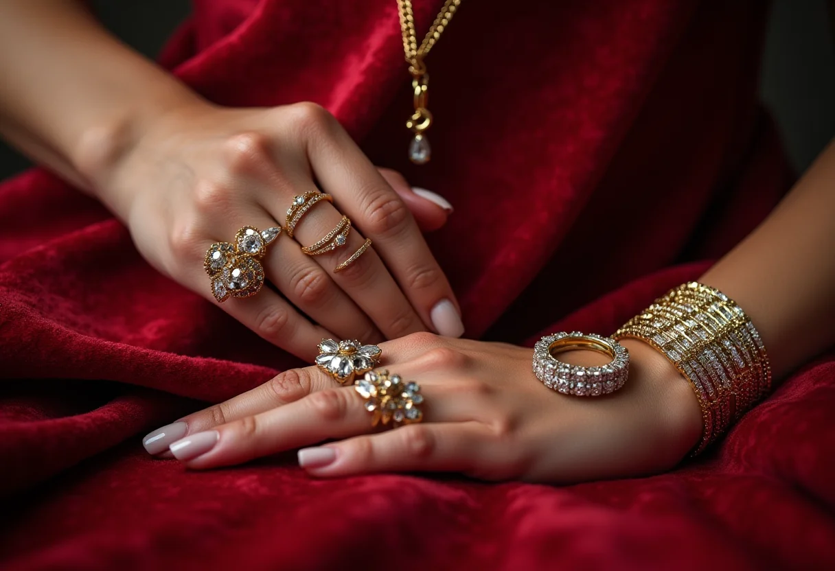 Acessórios Femininos Sofisticados: O Guia Definitivo para o Seu Look Acessórios femininos sofisticados dispostos elegantemente sobre uma superfície de veludo.