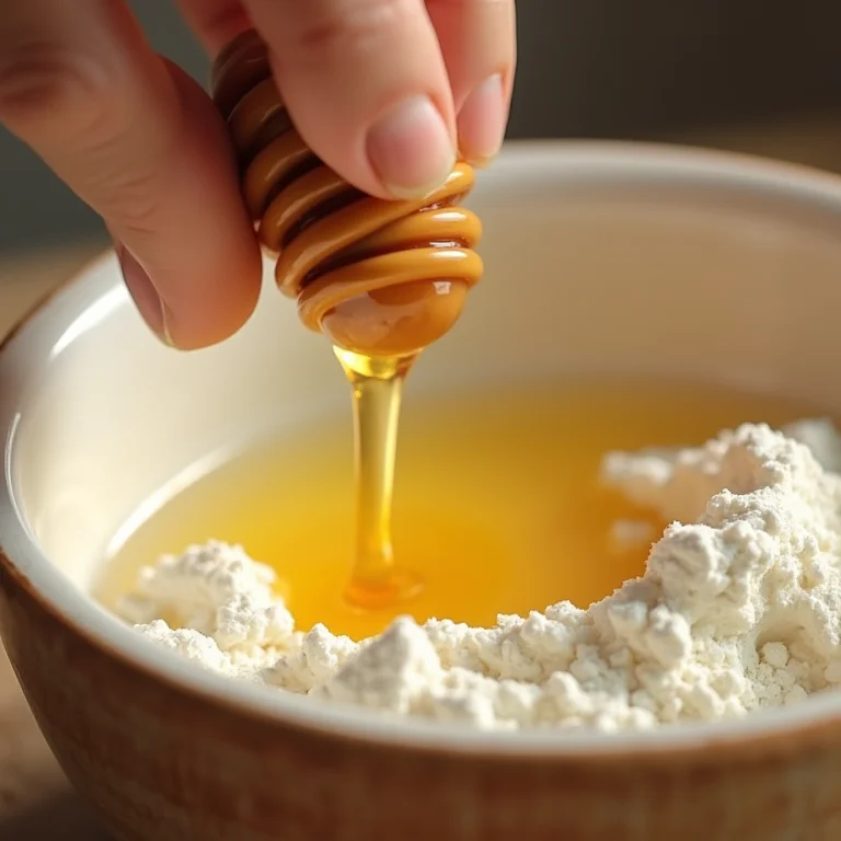 Adicionando mel à hidratação de maizena