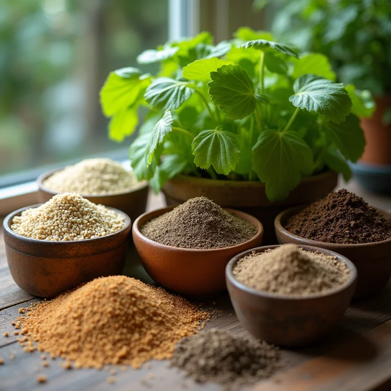 Adubos orgânicos para o crescimento saudável das hortaliças.