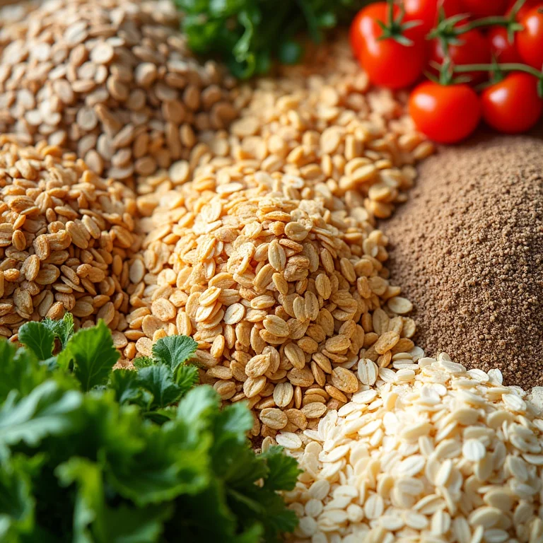 Alimentos para saúde intestinal: grãos integrais e vegetais