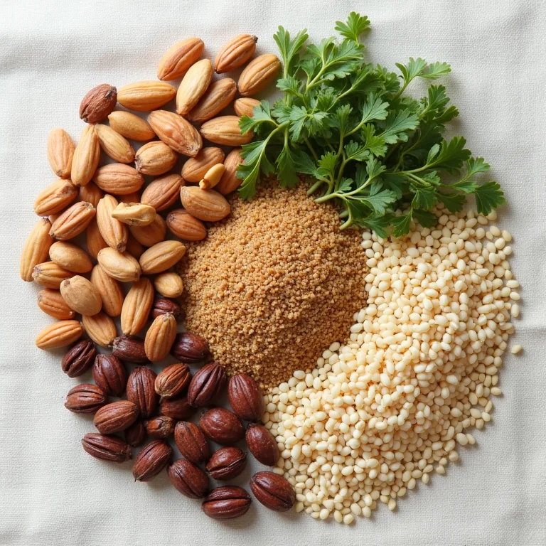 Alimentos permitidos na dieta raw food: nozes, sementes e grãos germinados.