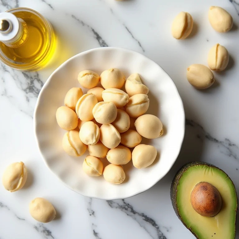 Alimentos saudáveis para o coração com nozes de macadâmia