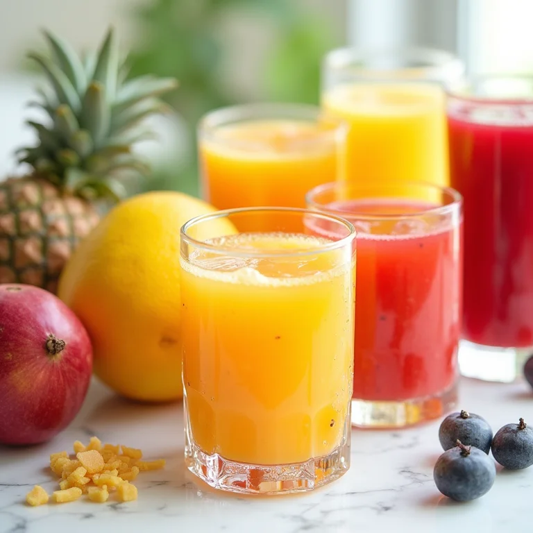 Antioxidantes em frutas e vegetais para sucos