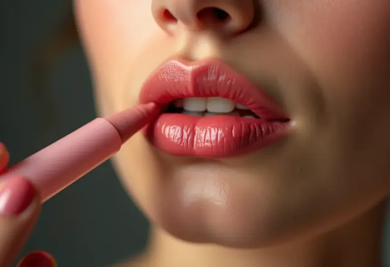 Aplicação de primer labial para aumentar a durabilidade do batom