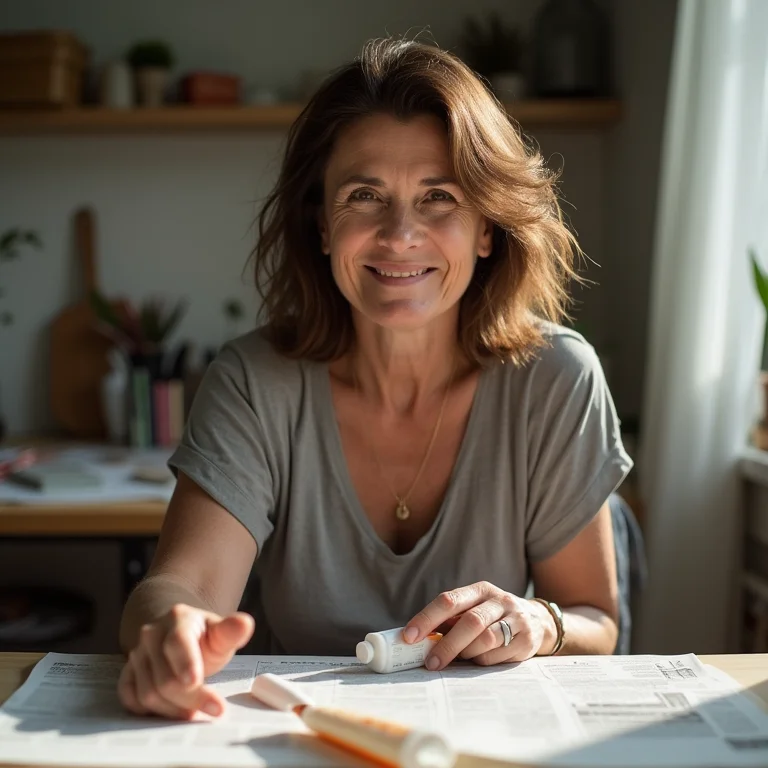 Artesã ensina como fazer porta-lápis de jornal.