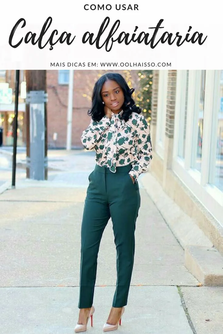 como usar calca alfaiataria bege - referência 10