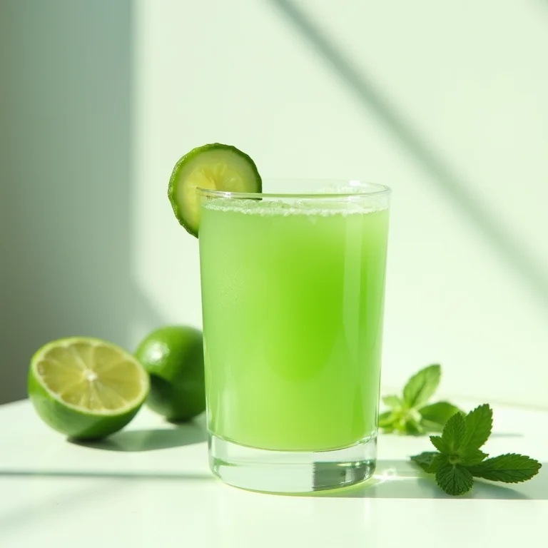 Bebida detox com vinagre de maçã, pepino e limão