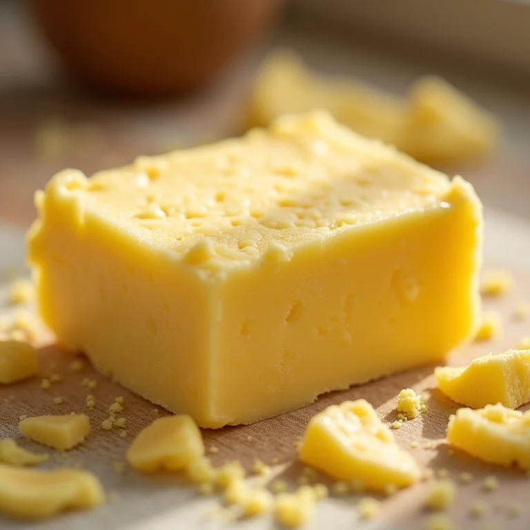 Bloco de manteiga de karité não refinada