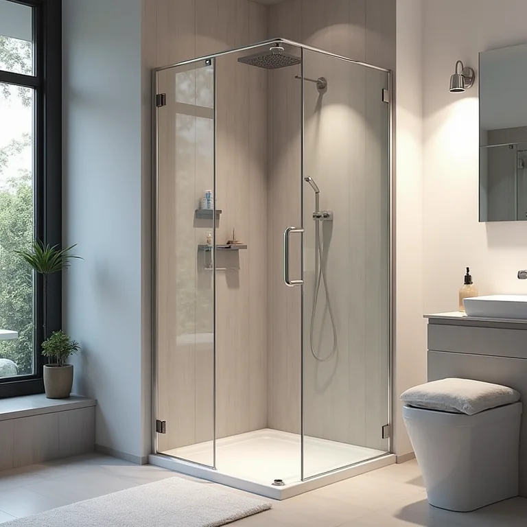 Box Versatik com painéis customizáveis para banheiro contemporâneo