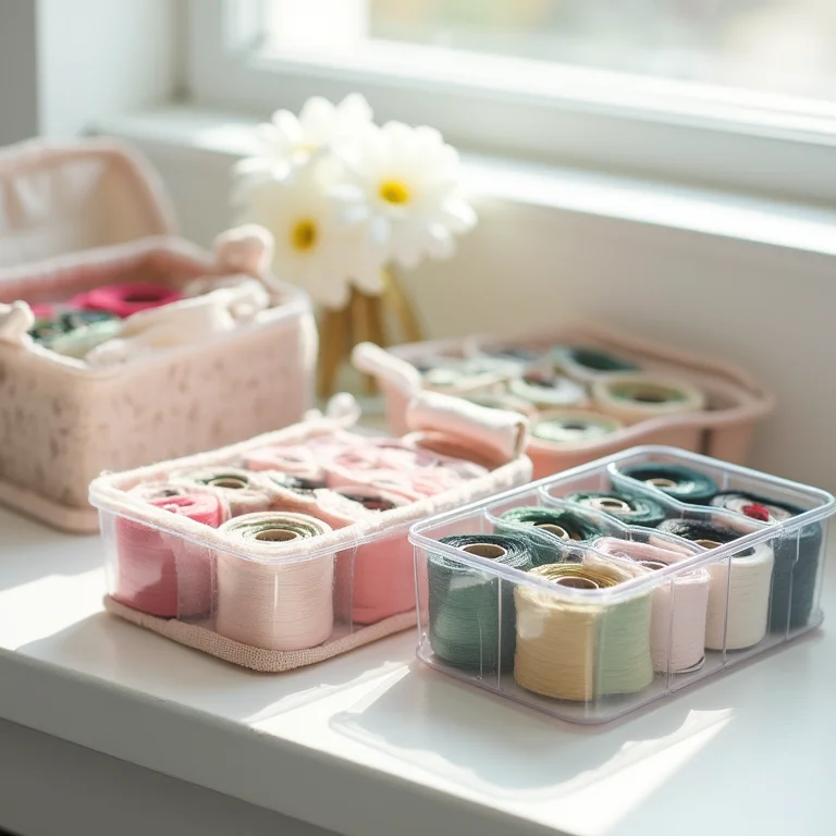 Caixas e estojos organizadores de linhas