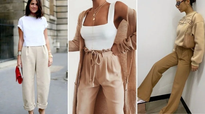Ideias de looks com calça bege: Inspire