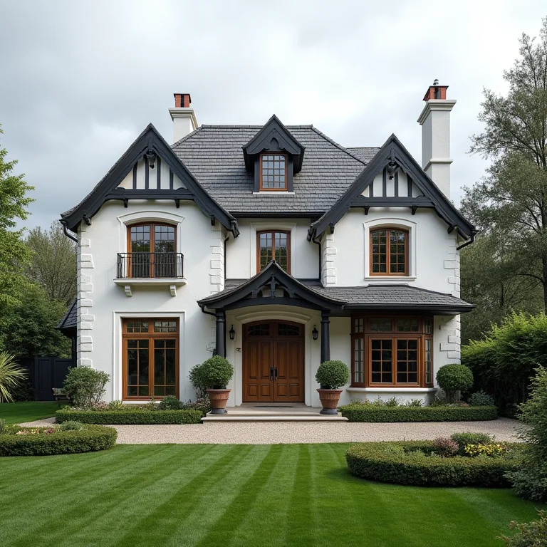 Casa clássica com telha termoacústica