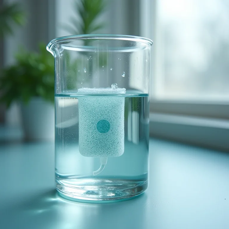 Clorador de sal gerando cloro em laboratório.