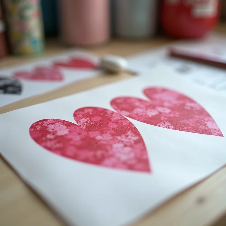 Comparativo entre imagem de baixa resolução e alta resolução para impressão de moldes de coração