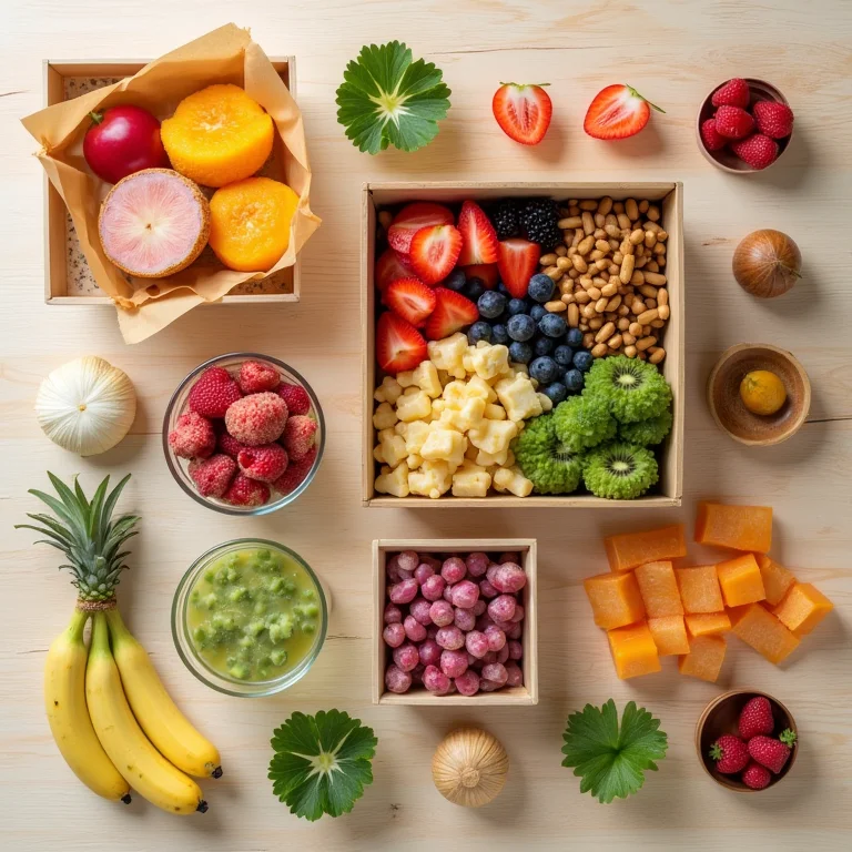 Composição de lanches caseiros e saudáveis em embalagens reutilizáveis.