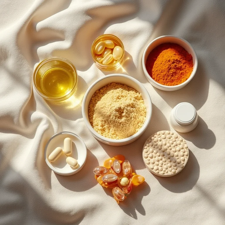 Composição de vitaminas e minerais em embalagens diversas