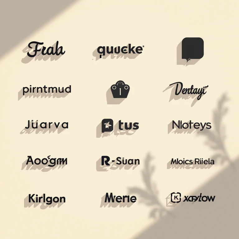 Conceitos de design de logotipo em estilo flat lay.