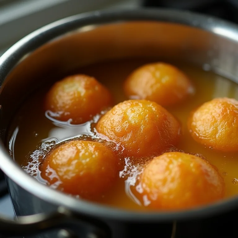 Coxinhas fritando em óleo quente na panela
