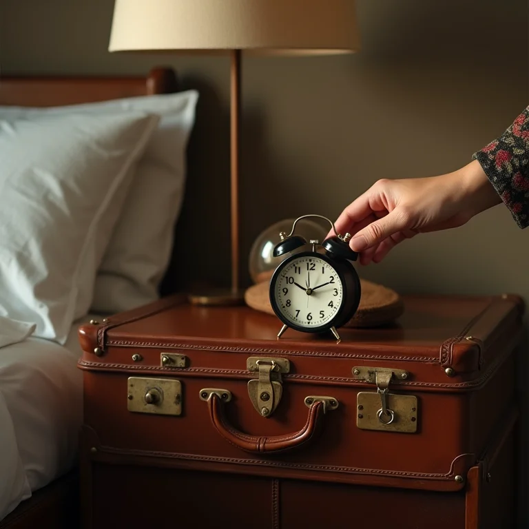 Criado-mudo retrô feito com mala antiga