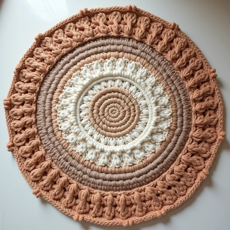 Definindo o estilo de um tapete de crochê