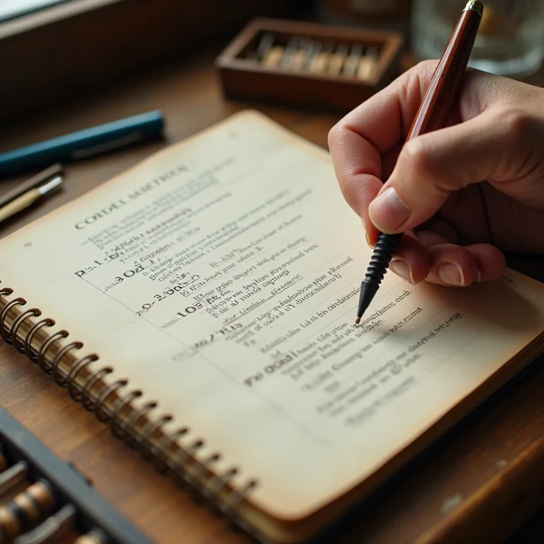 Diagrama de métricas do cordel em caderno