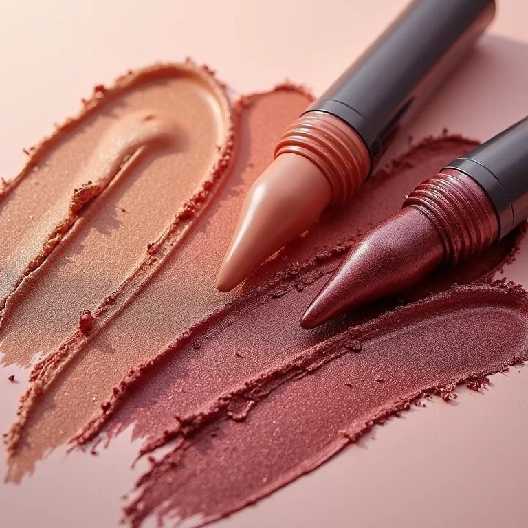 Diferentes acabamentos de sombra líquida