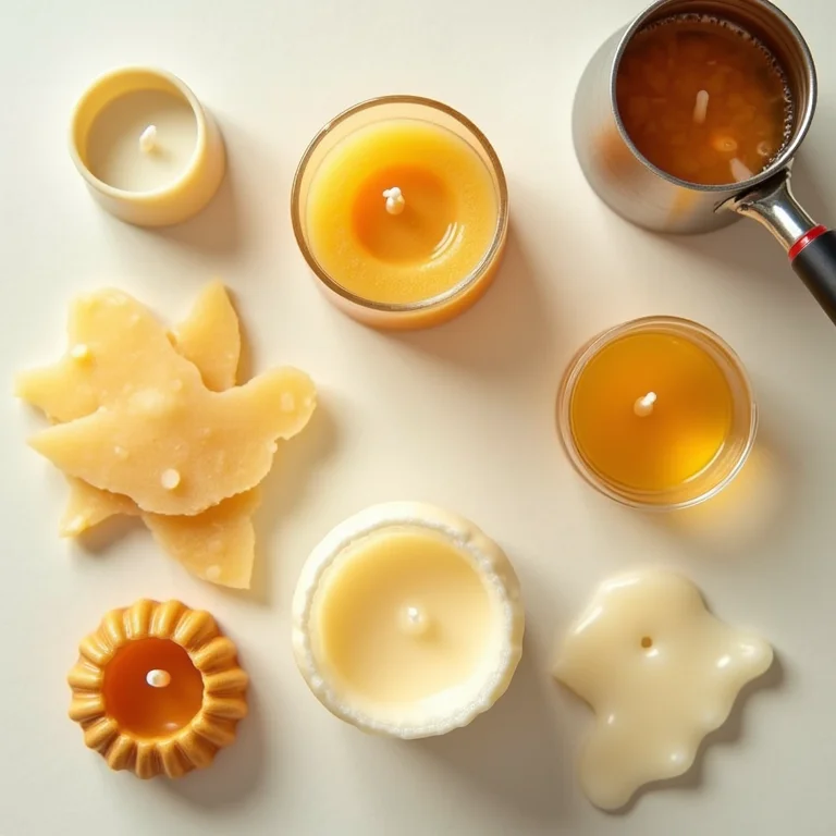 Diferentes tipos de cera para velas